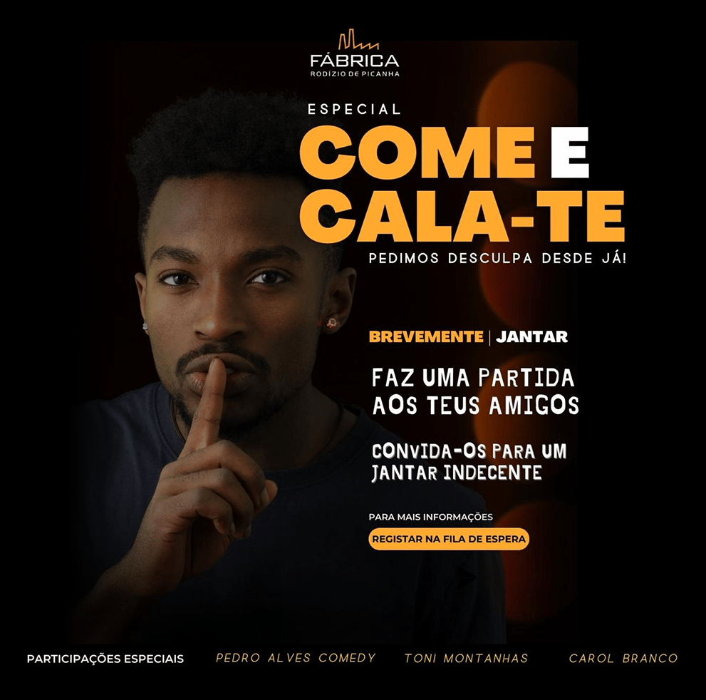 Evento Come e Cala-te na Fábrica da Picanha – Rodízio especial em Odivelas
